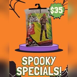 Nickelodeon Teenage Mutant Ninja Turtles Raphael Costume Size Medium